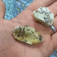 سنگ عقیق ناب سفید گلدار بهاره