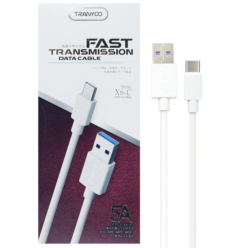 کابل شارژ  تایپ سی ترانیو X6