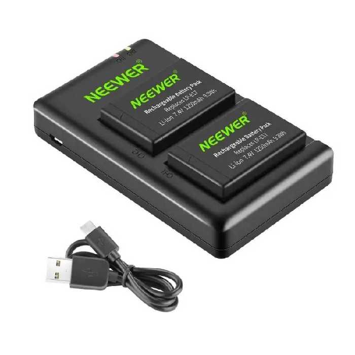 شارژر و باتری دوربین Neewer 2-Pack LP-E17 Batttery Charger for Canon