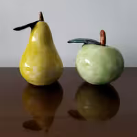 سیب و گلابی سفالی  دکوری