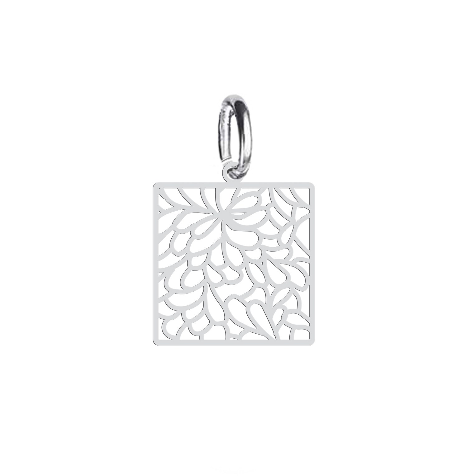 آویز گردنبند هایکا گالری طرح قاب گل کد ha1-754