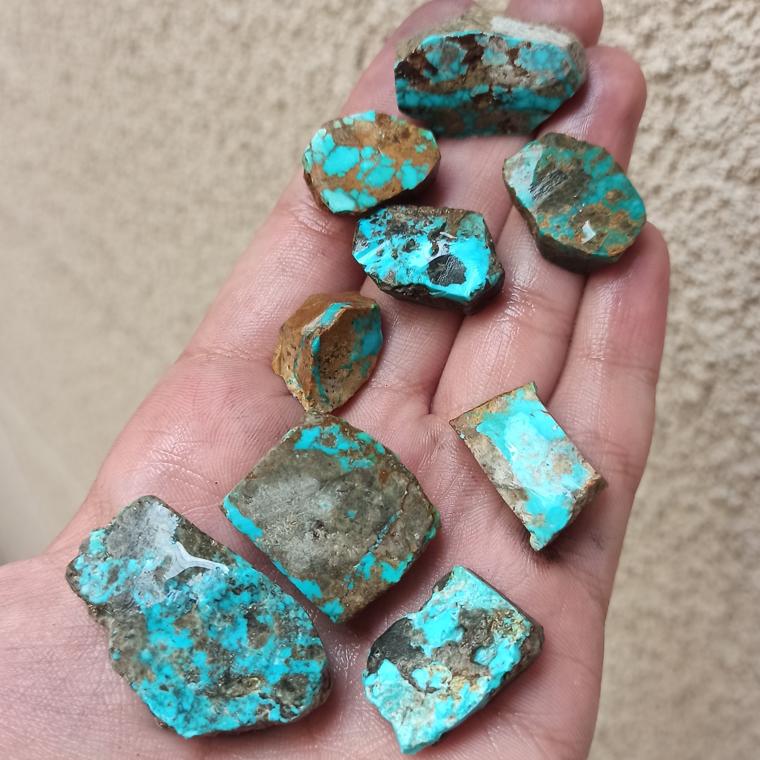 پک راف فیروزه نیشابوری تیزبری شده برای تراش کد 236