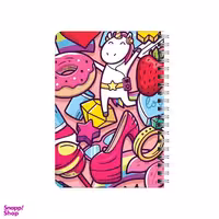 دفترچه یادداشت ۸۰ برگ بامبیلیپ مدل چوبی طرح یونیکورن کد 2791399