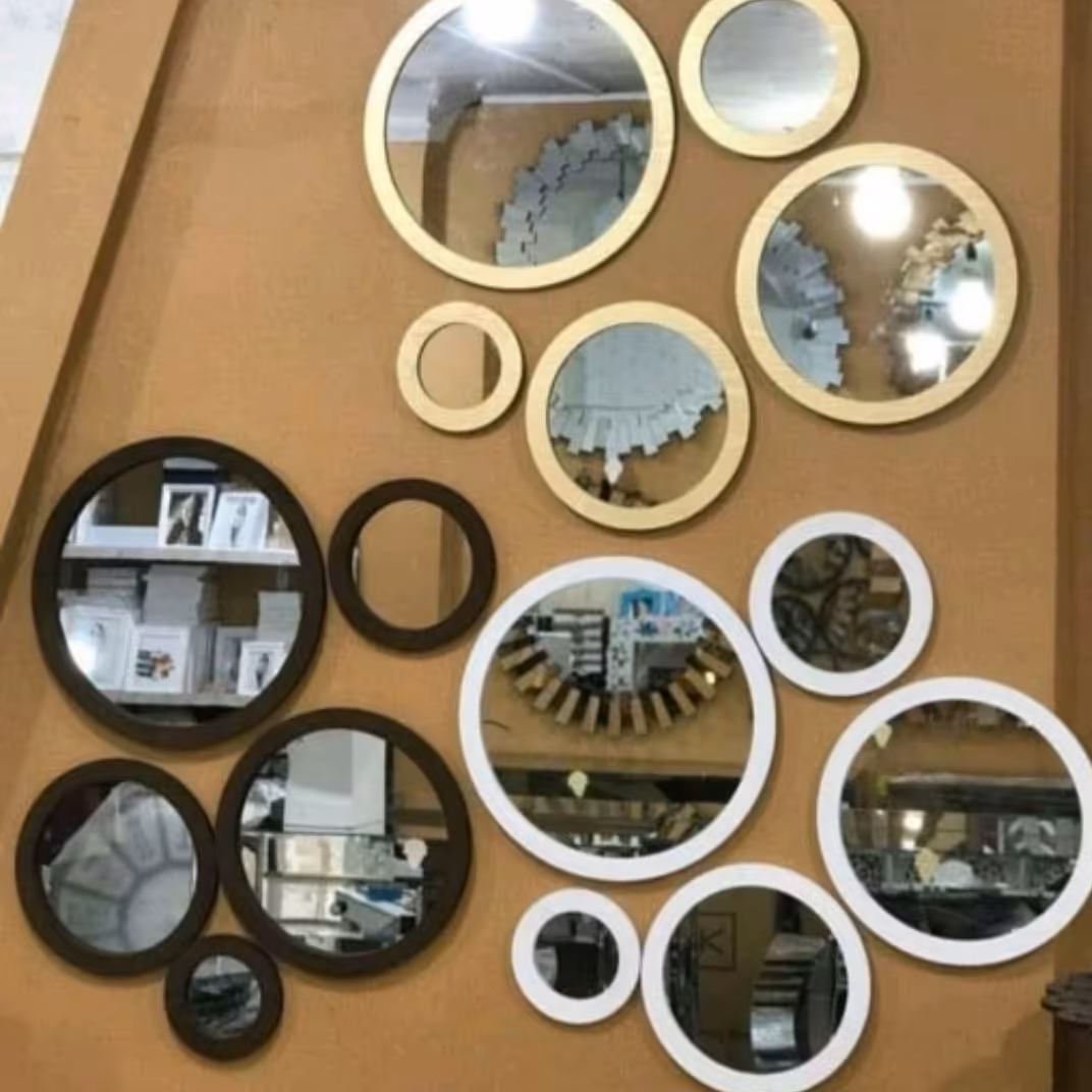 اینه دکوراتیو دستساز آینه گرد قاب دار آینه تیکه آینه سرویس بهداشتی آینه دیواری آینه دکوری آینه بدون قاب آینه کنسول 