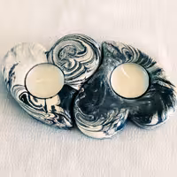 جاوارمری طرح قلب دوقلو جنس سنگ مصنوعی