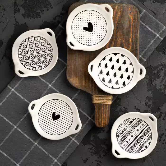 ظرف خرما خوری جفتی گرد