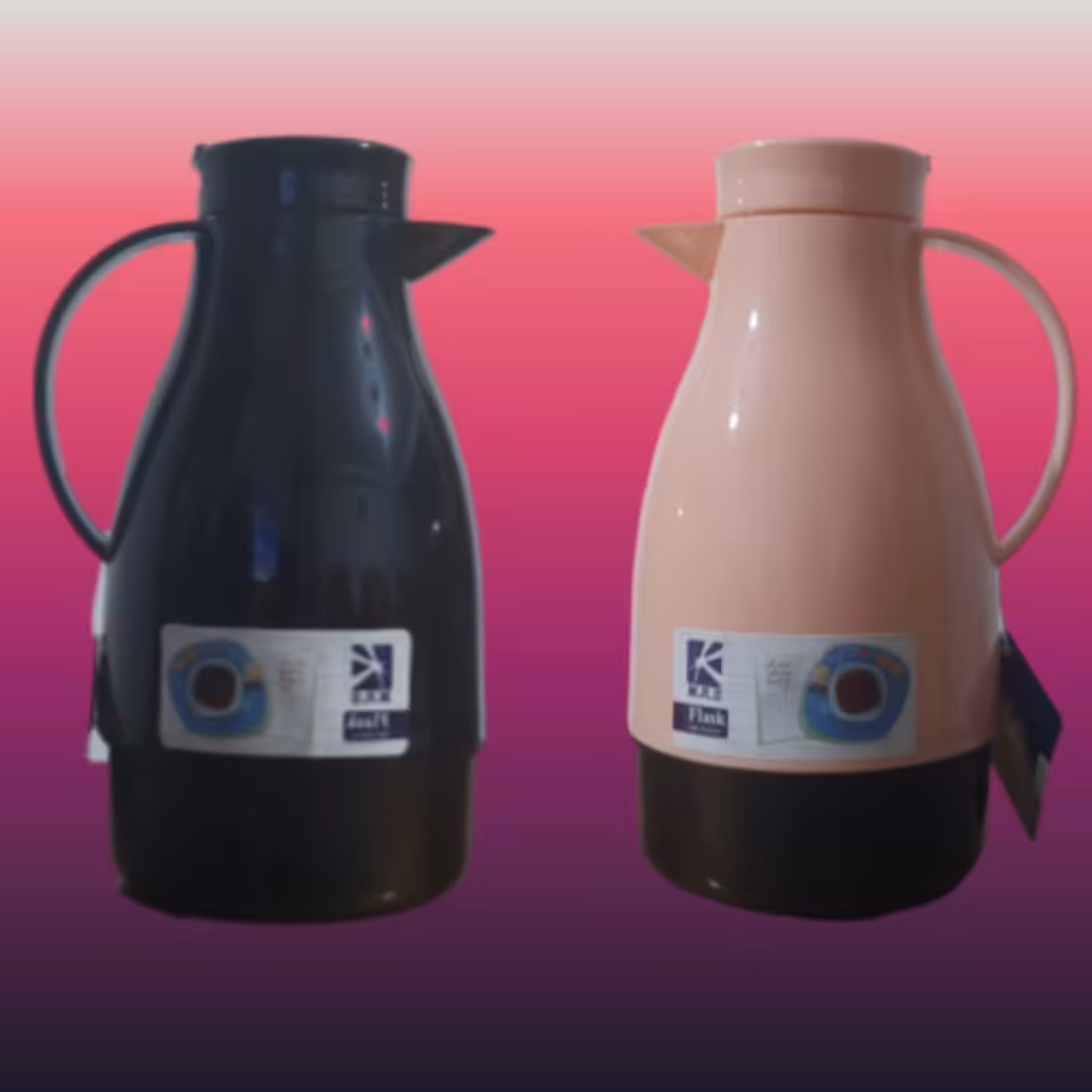 فلاسک 1.3 لیتری ام آر اس در رنگ های مشکی وصورتی 