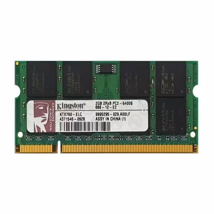 رم لپ تاپ DDR2 کینگستون باحافظه 2 گیگابایت و فرکانس 800 مگاهرتز