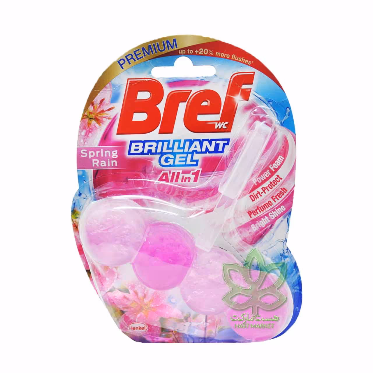 ژل خوشبو و ضدعفونی کننده توالت فرنگی رایحه باران بهاری 4 عدد بریف - bref