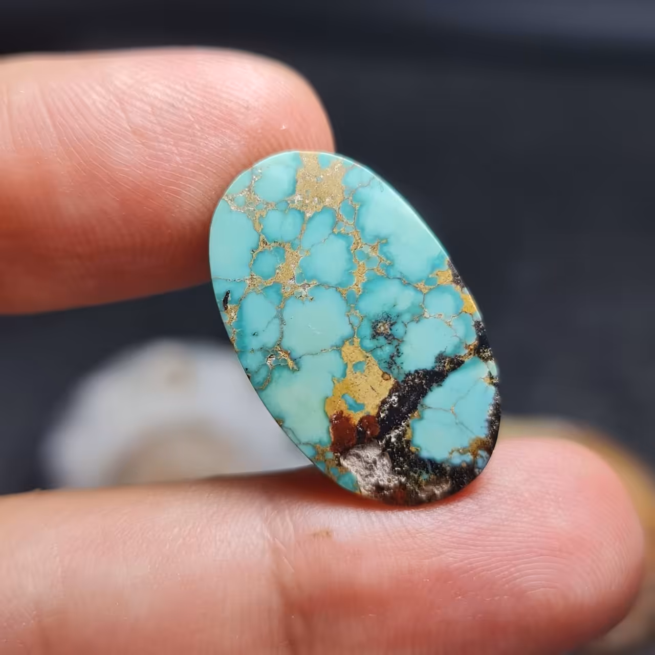  نگین فوق العاده زیبای سنگ صد درصد طبیعی فیروزه اصل نیشابور
کد 27760