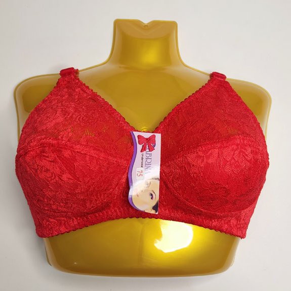 سوتین دانتل فانتزی،لایه داخل نخی،رنگ قرمز،مدل بالکنی،کد s0003