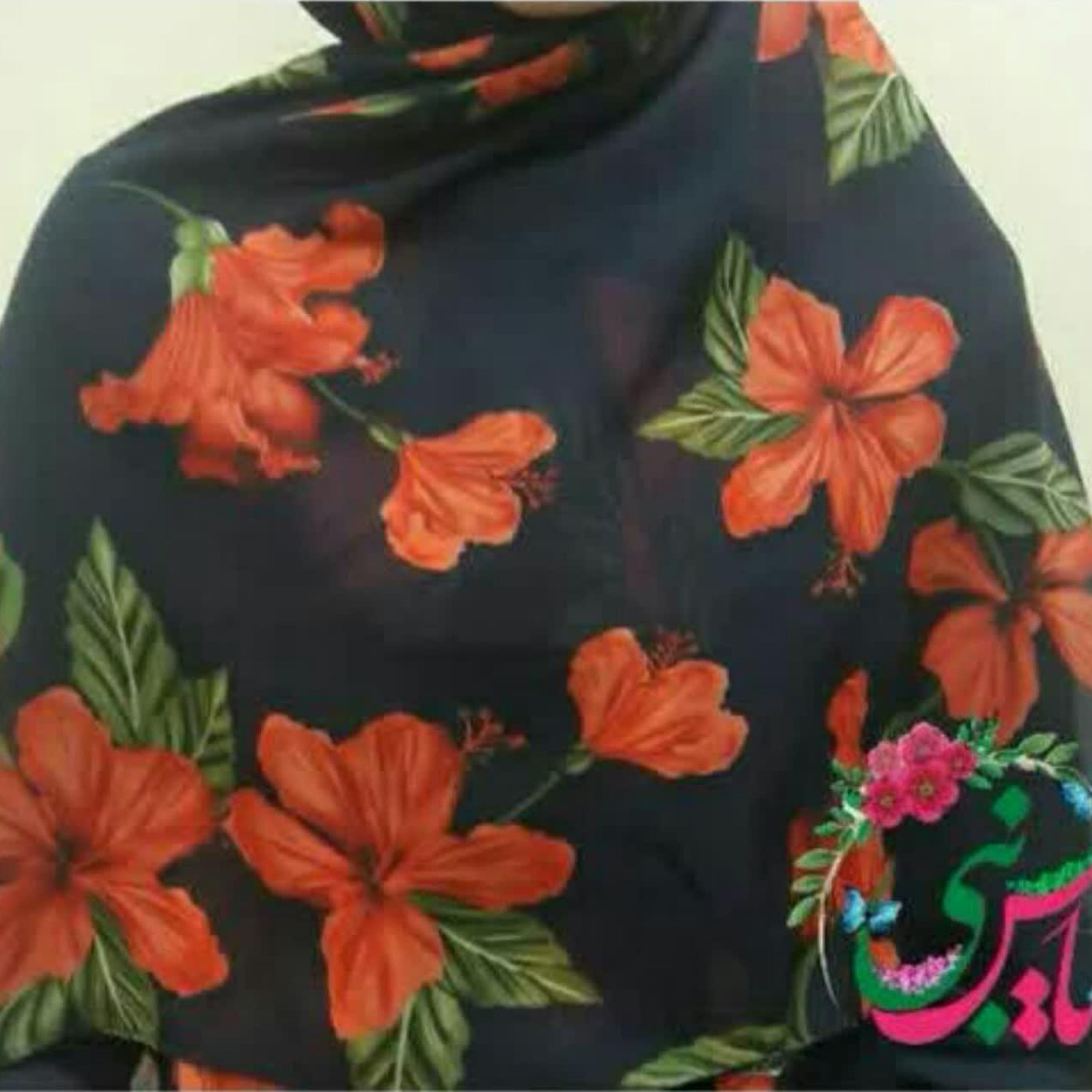 روسری حریر ژرژت اعلا کد 34