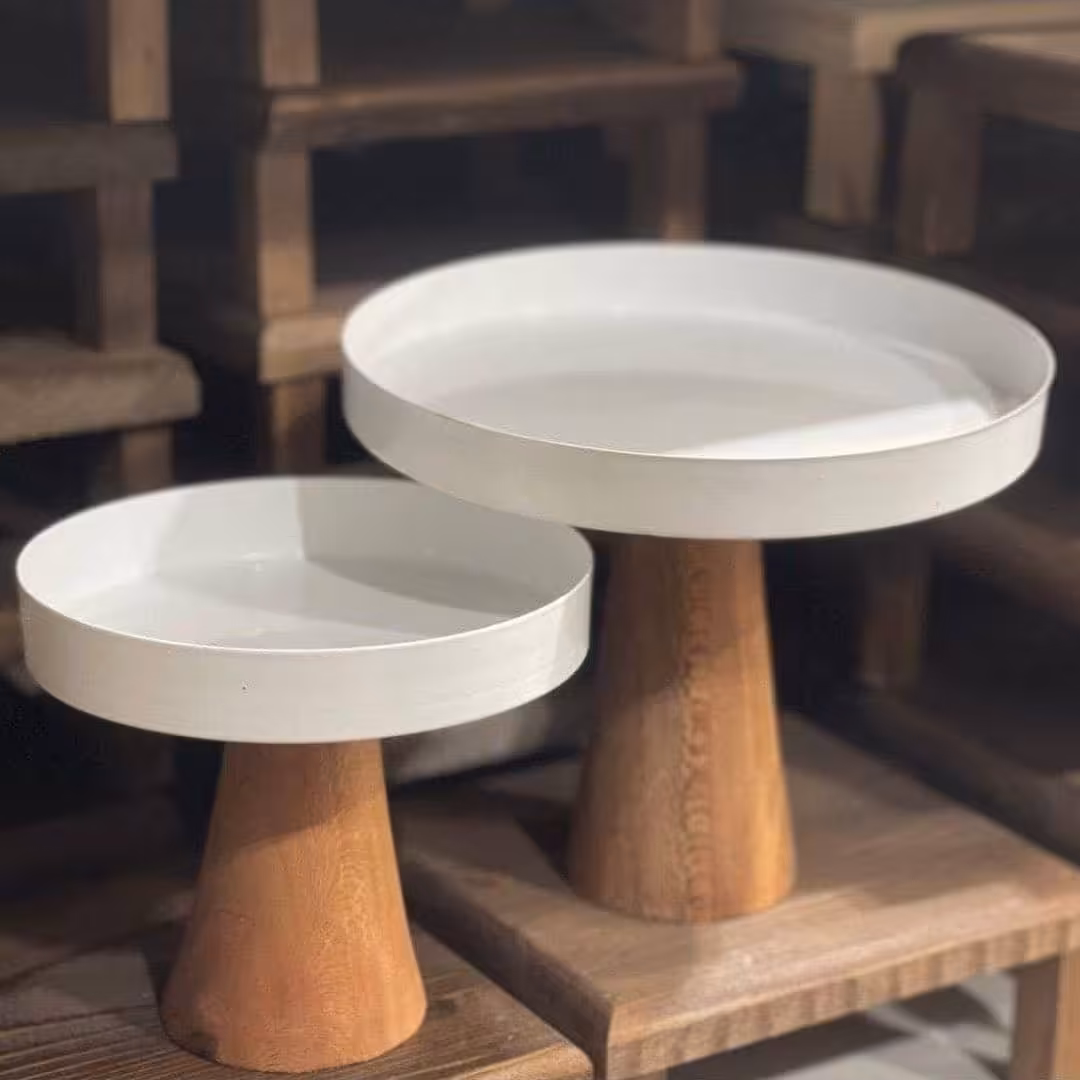 استند فلزی پایه چوبی دوتایی