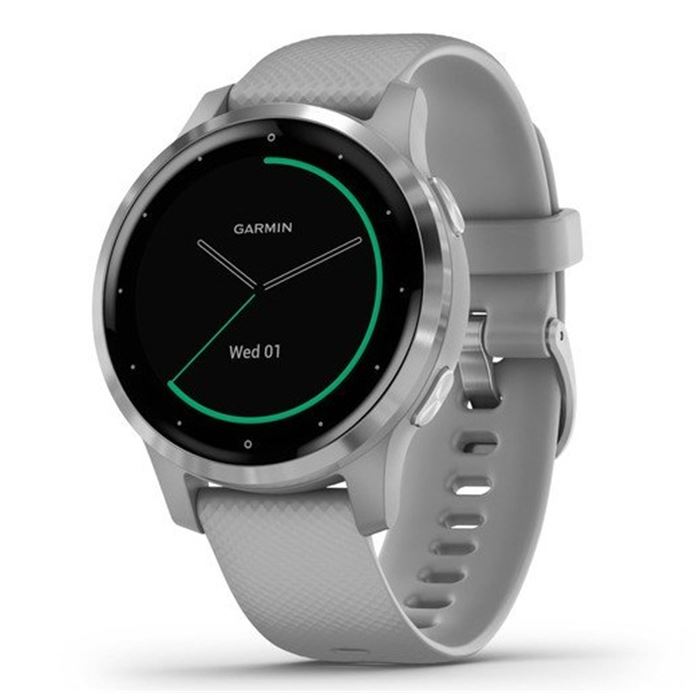 ساعت ورزشی گارمین مدل VivoActive 4S Powder Grey with Silver Hardware