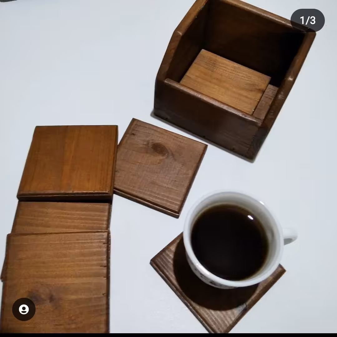 زیر لیوانی چوبی  ترموود