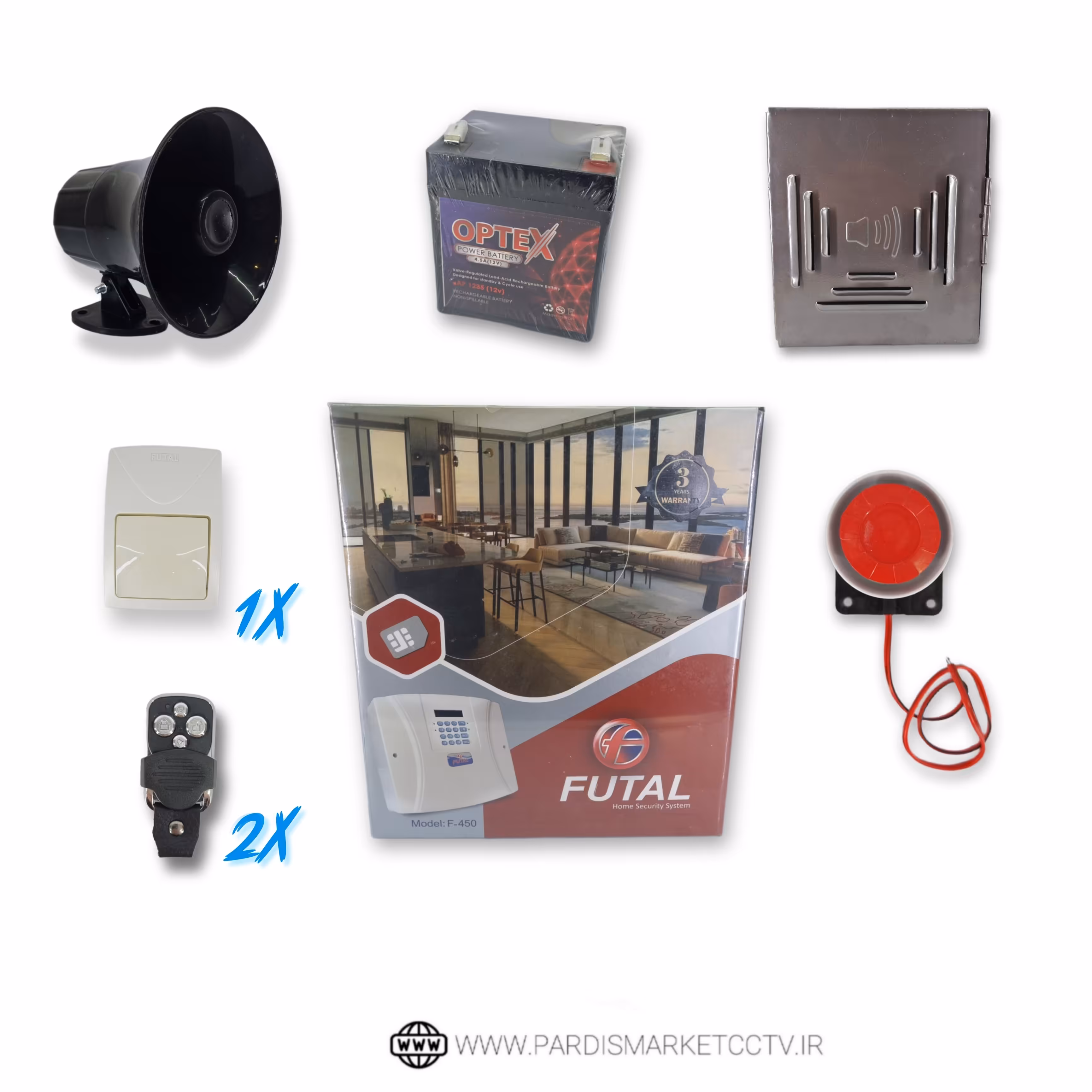 پک دزدگیر سیم کا رتی اماکن مارک  فوتال FUTAL