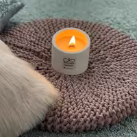 جا شمعی بتنی قابل سفارش در رنگهای مختلف ارتفاع 9 سانت