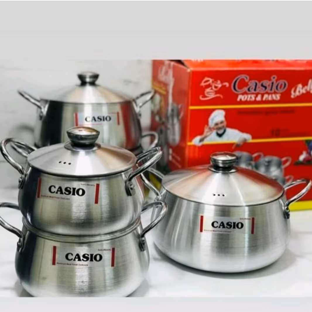 سرویس قابلمه 10 پارچه کاسیو بسیار ضخیم درب روحی