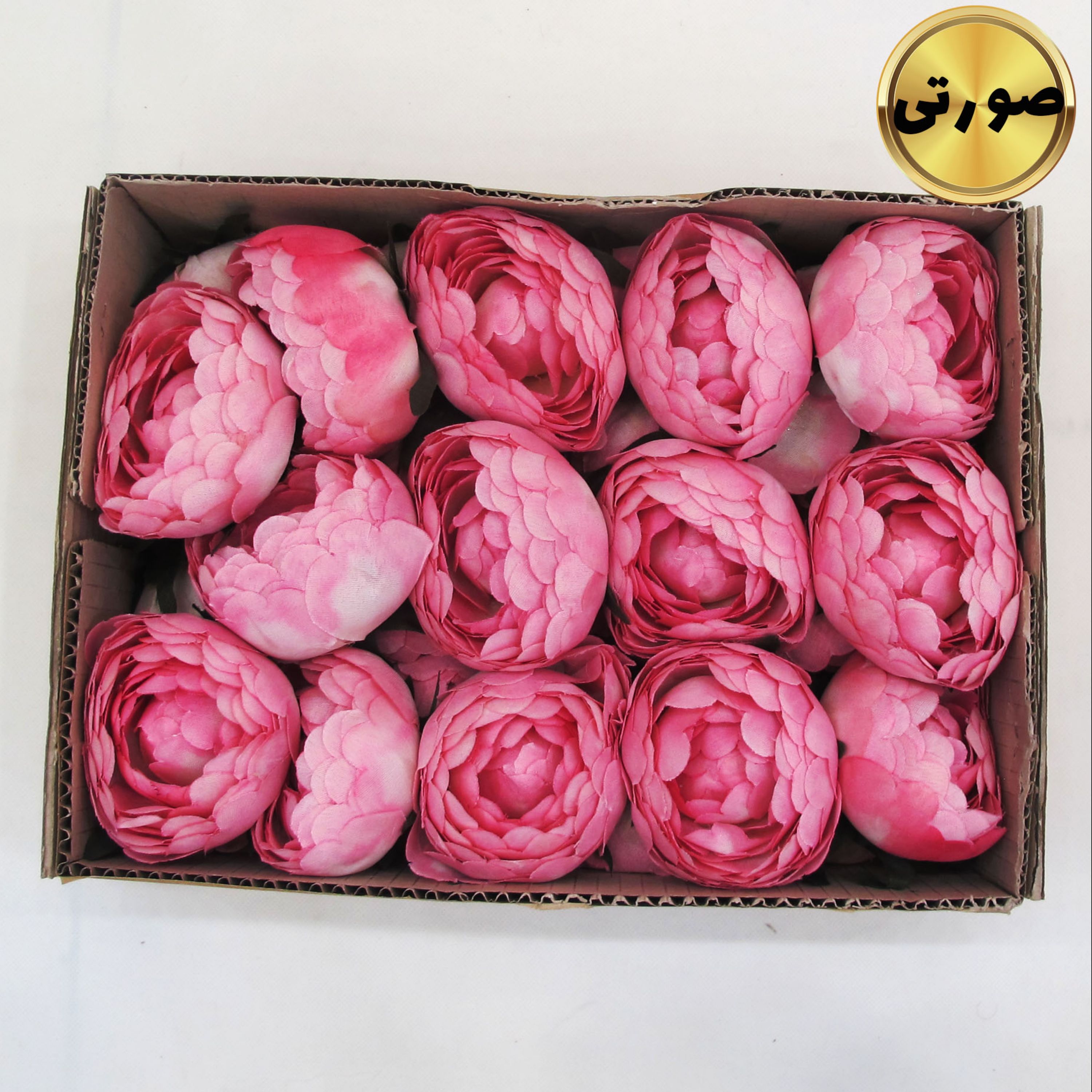 سرگل پیونی مصنوعی بزرگ بسته 15 عددی