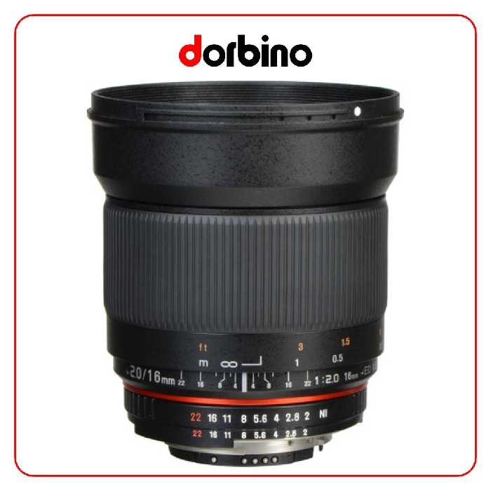 لنز سامیانگ Samyang 16mm f/2.0 ED AS UMC CS Lens for Nikon - فروشگاه دوربین دوربینو