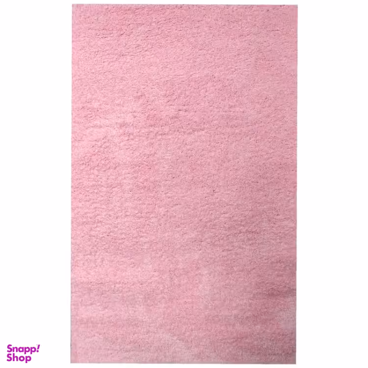 فرش ماشینی مدل شگی طرح فلوکاتی رنگ زمینه صورتی