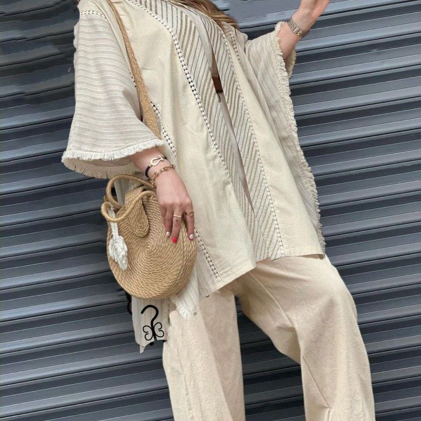 پانچ و شلوار جنس لنین نچرال