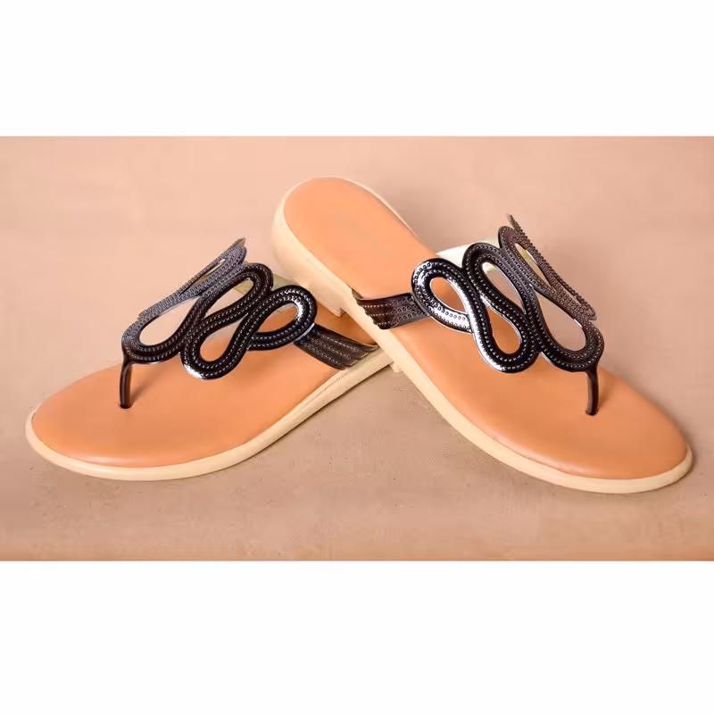 دمپایی زنانه نیکتا  کد 2707 مشکی 