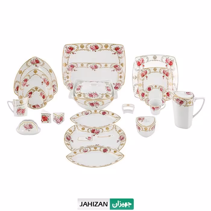 سرویس چینی پردیس 105پارچه مدل میشل سری پاریس