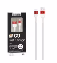 کابل شارژ 1.1 متری فست شارژ آیفون شوش مدل SH405i