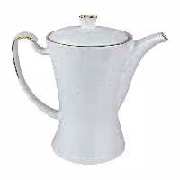 قوری پذیرایی چینی لورین مدل خط طلا کد 3625 (پس کرایه)