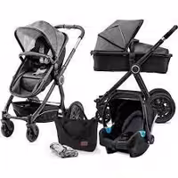 کالسکه کریر کیندرکرافت المان کریکات شو مدل VEO با گرم کن پای کالسکه و ساک لوازم     Kinderkraft veo 3in1