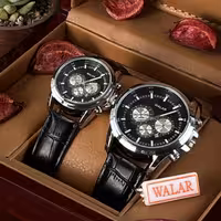 ساعت ست چرمی ضداب والار در طرح های متنوع و تقویم روز شمار  1