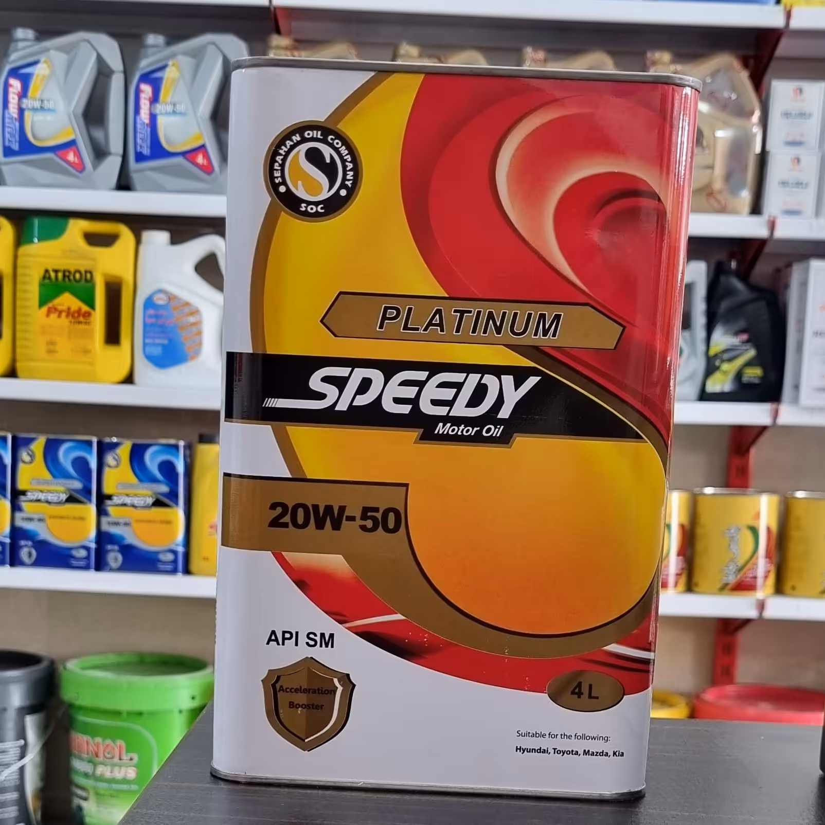روغن موتور اسپیدی پلاتینیوم 4لیتری(20w50) SM