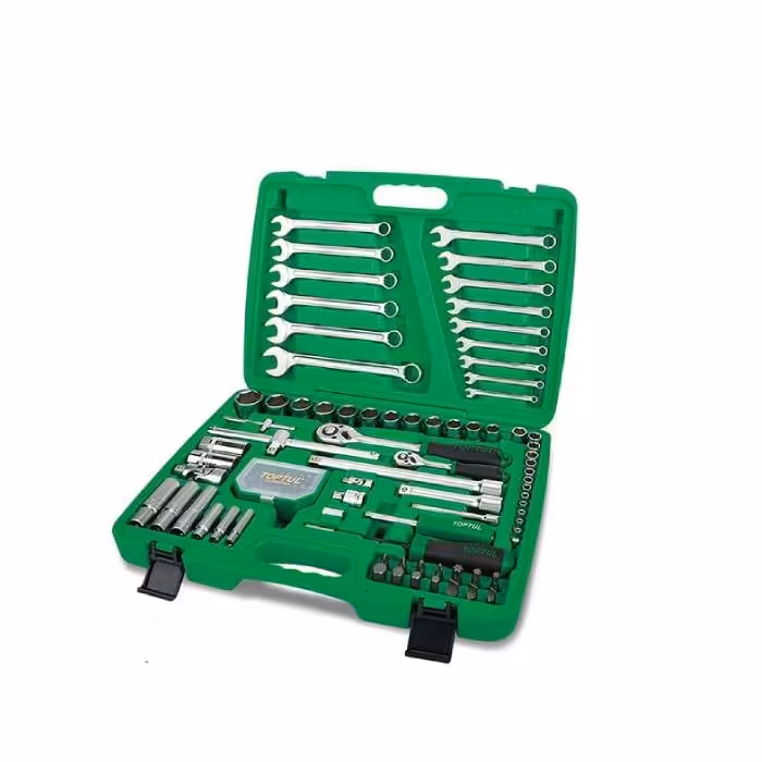 مجموعه بکس 106 پارچه 1/2 و 1/4 درایو تاپ تول TOPTUL کد GCAI106B