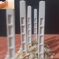 تیر برق سیمانی مینیاتوری وزن 50گرم اندازه طول 2سانت عرض 1.5 ارتفاع 19 سانت تعداد3عددی