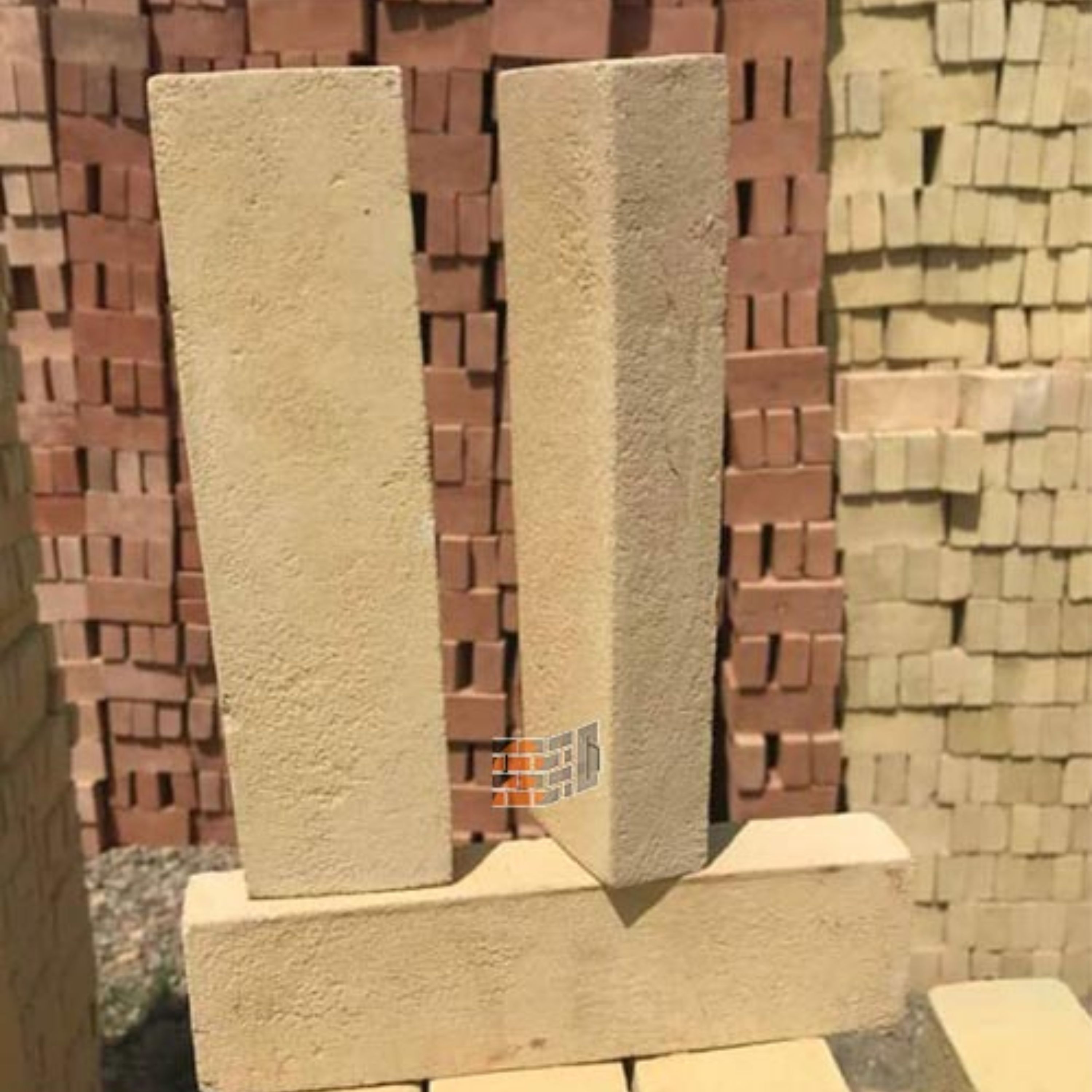 فروش آجر قزاقی در سایز 20 در 5.5 رنگ پوست پیازی  زرد  قرمز 75عددی