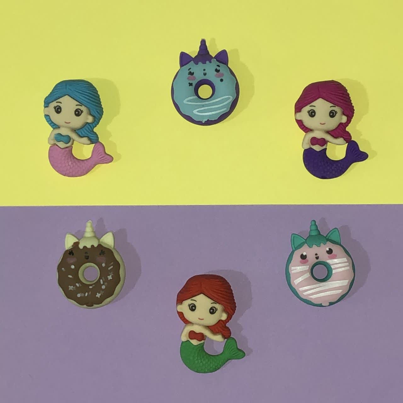 پاکن فانتزی دونات یونیکورن و پری دریایی