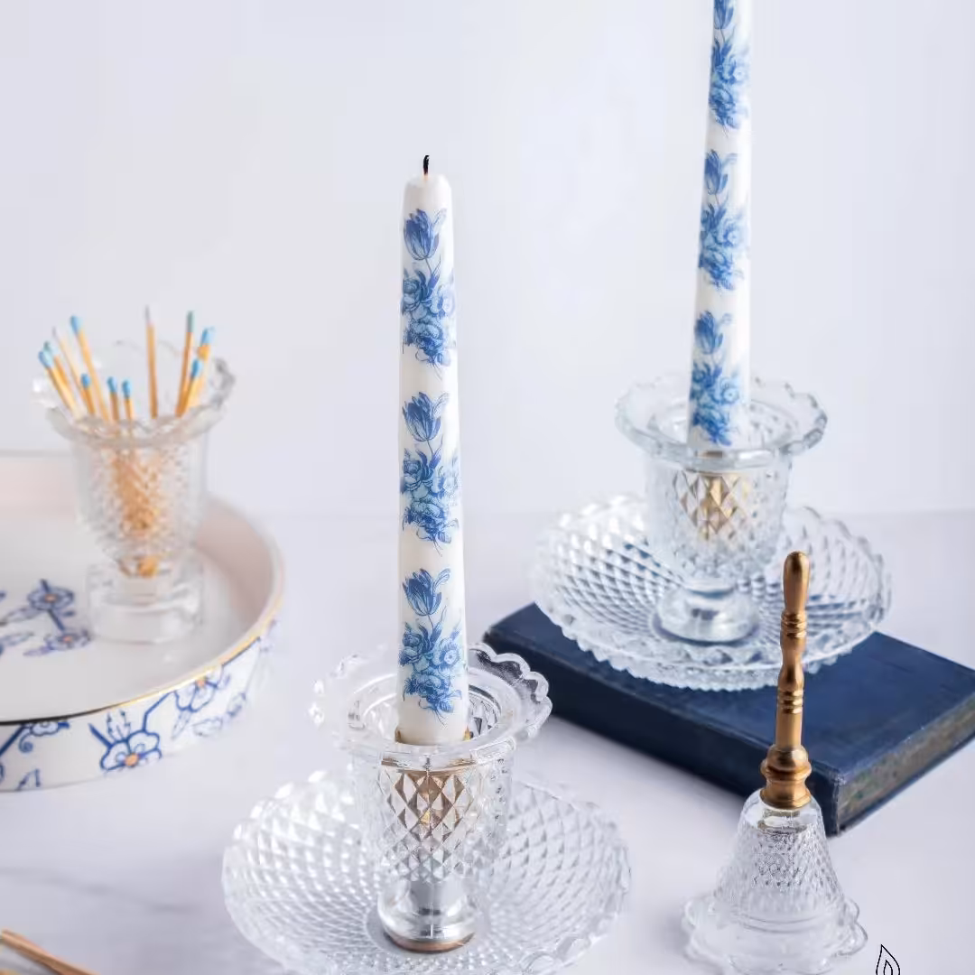 شمعدان  بلور