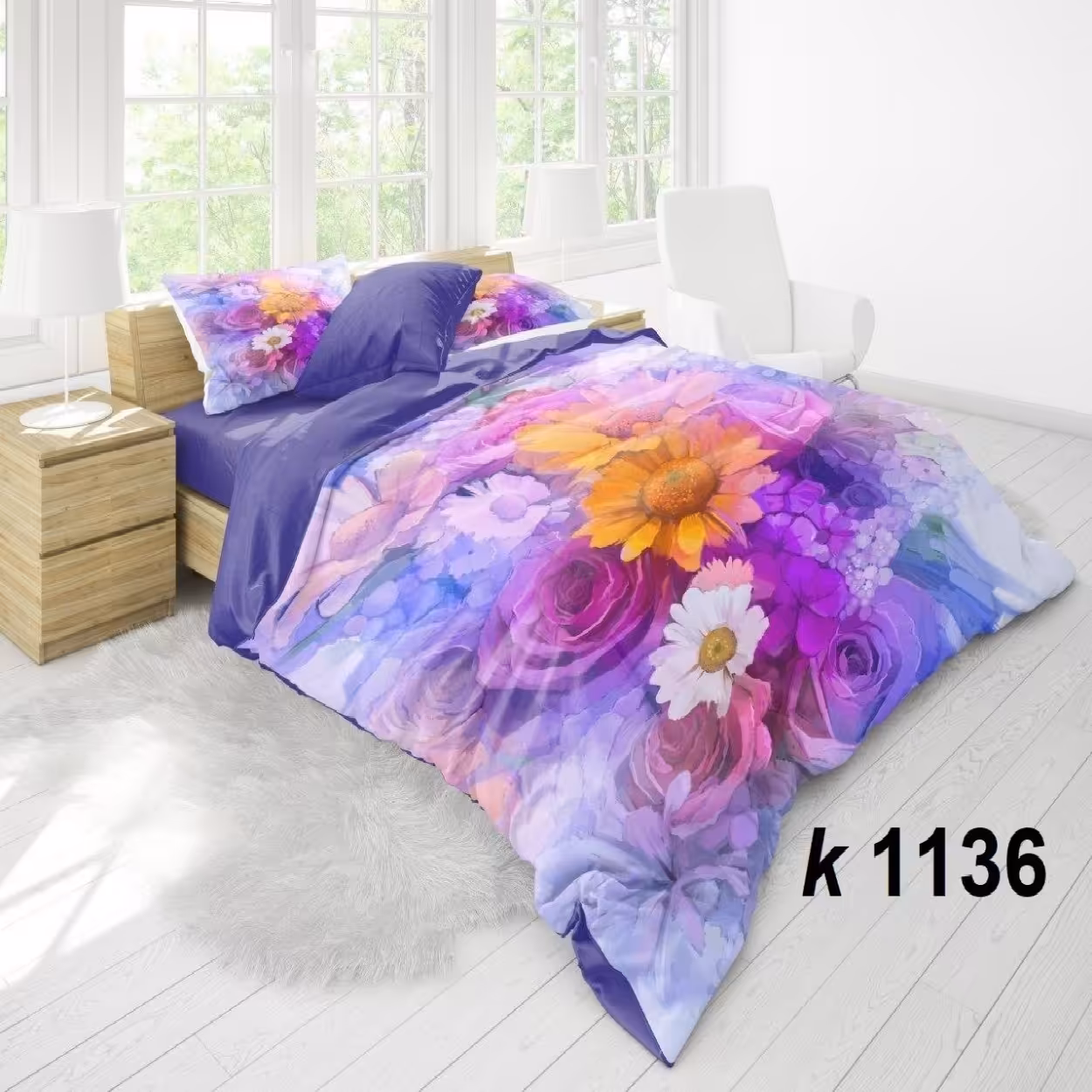 سرویس روتختی ترک إو turkev کد K-1136 دونفره 6 تکه