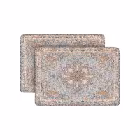 پشتی ترمه سنتی طرح قاجار طوسی (یک جفت)