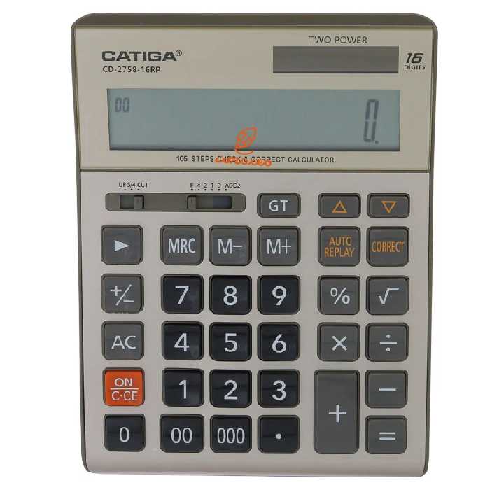 ماشین حساب رومیزی 16 رقم مدل CD-2758 کاتیگا CATIGA