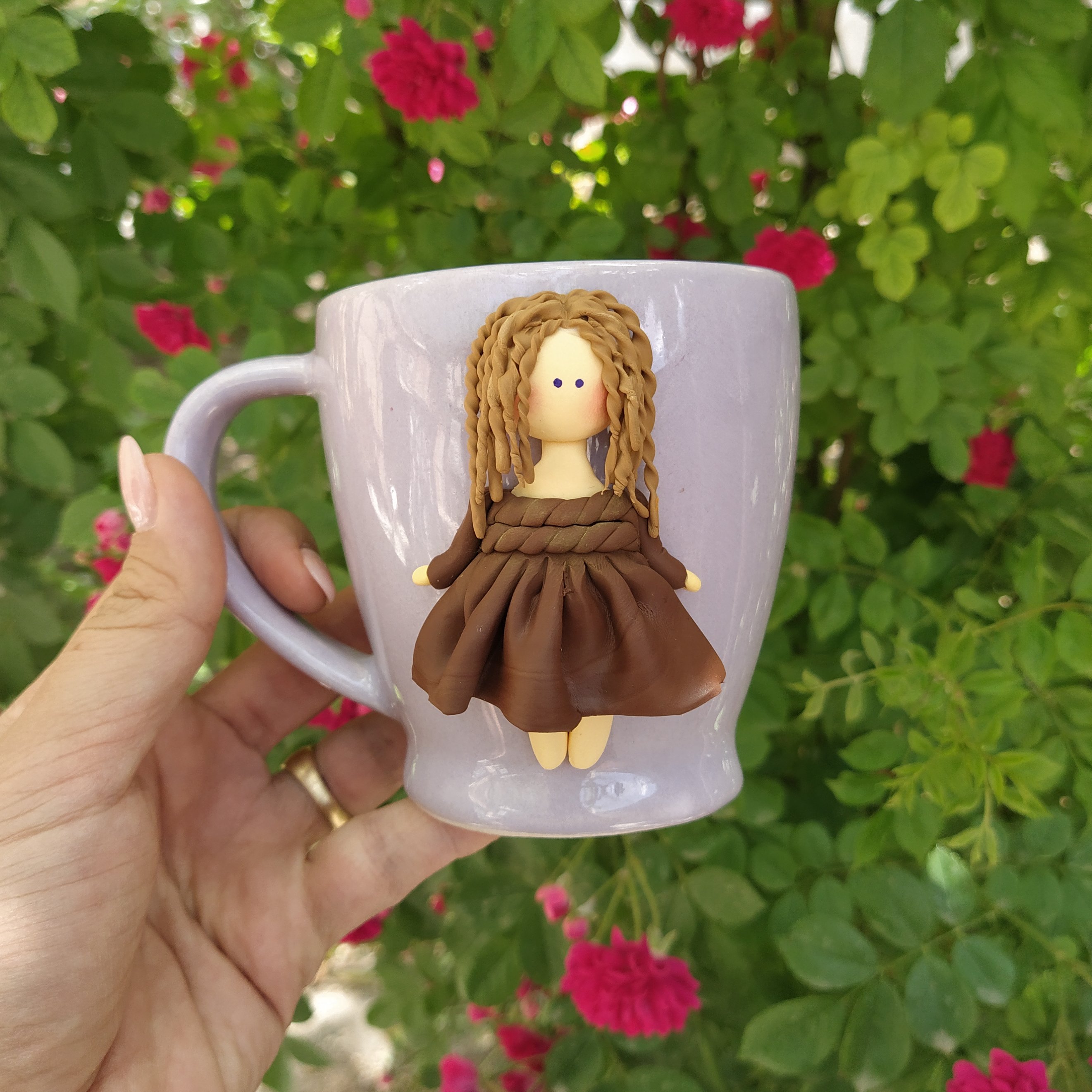 ماگ سرامیک عروسک پلیمری