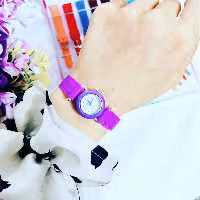 دو ساعت با قطر 2 سانتی با 21 بند سیلیکونی