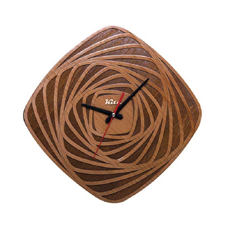 ساعت دیواری تبلیغاتی چوبی کیتا کد CK 607-C