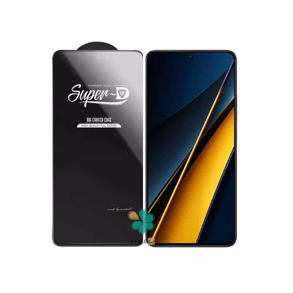 گلس گوشی تمام صفحه Super D مناسب Xiaomi Poco X6 Pro