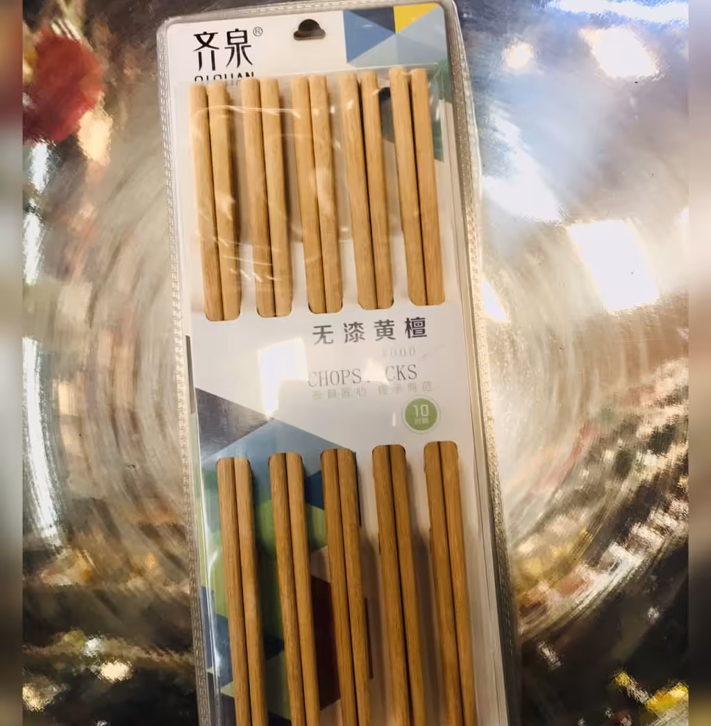 چاپستیک بامبو وارداتی 