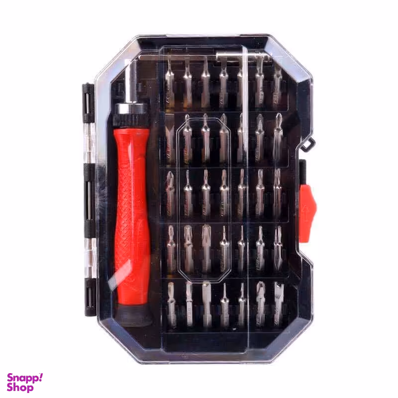 پیچ گوشتی جغجغه‌ ای و سری بکس رونیکس کد RH-2719 مجموعه 37 عددی