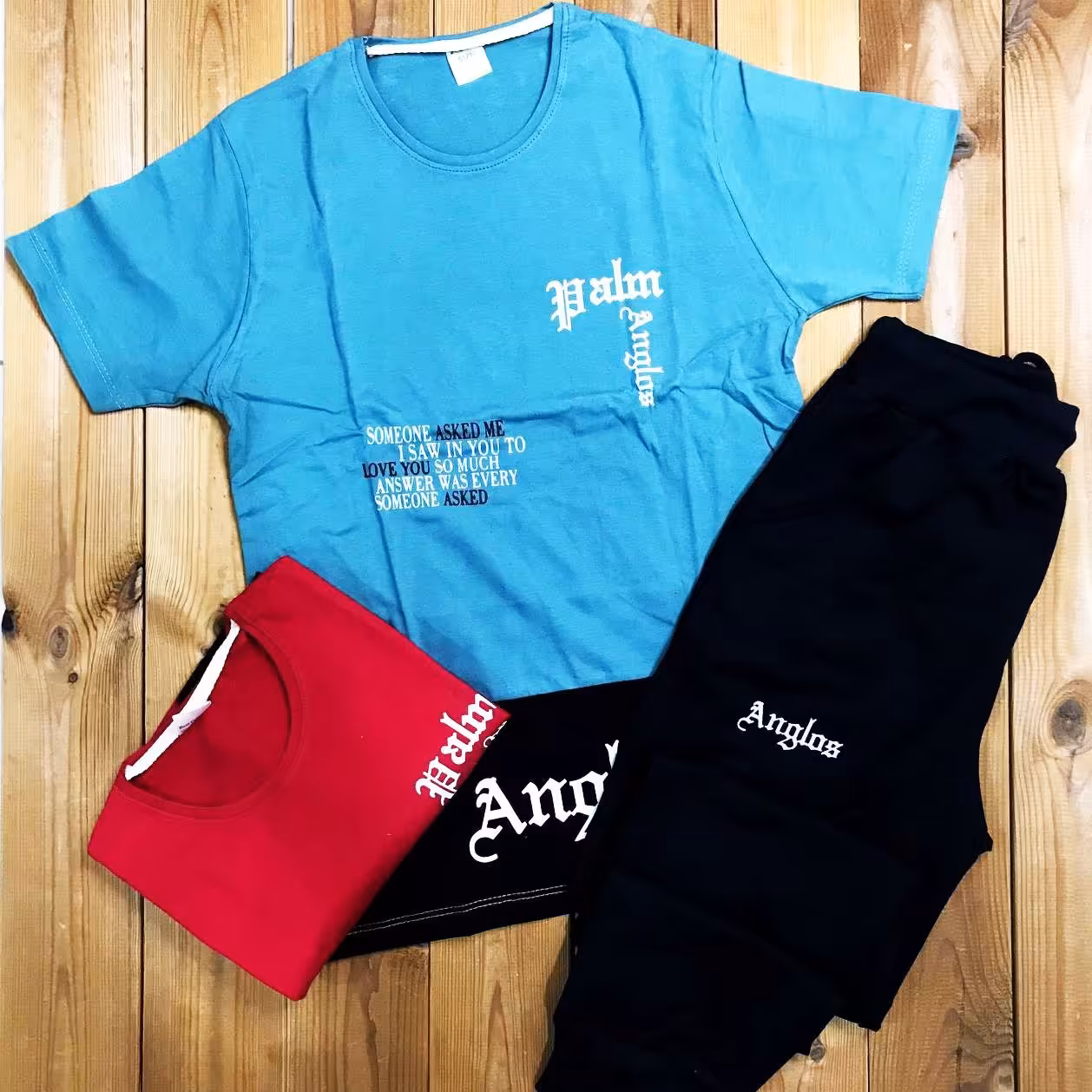 ست تیشرت شلوار اسپرت anglos، تابستانه(ارسال رایگان)