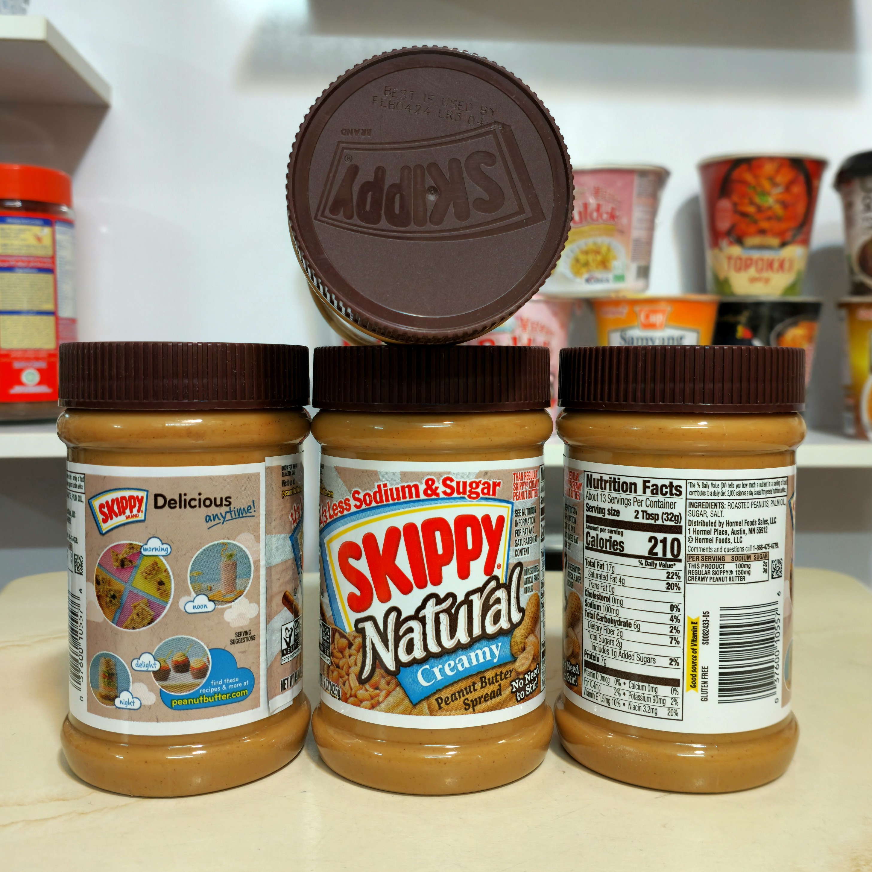 کره بادام زمینی اسکیپی(مدل کرمی نچرال462گرم)اصلی درجه یک