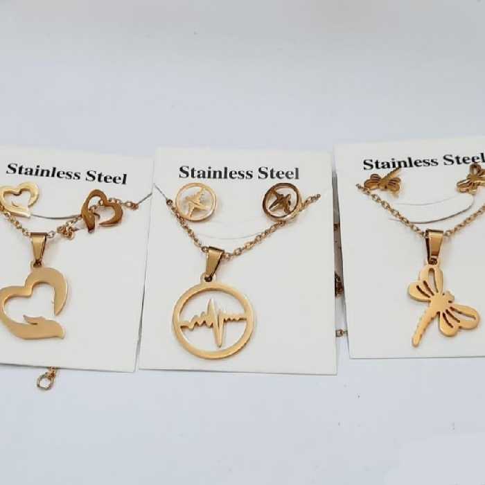 (پک 10 عددی)نیم ست استیل (رنگ ثابت،با طرح های متنوع و زیبا)